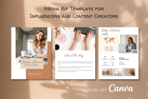 Media Kit Canva Template