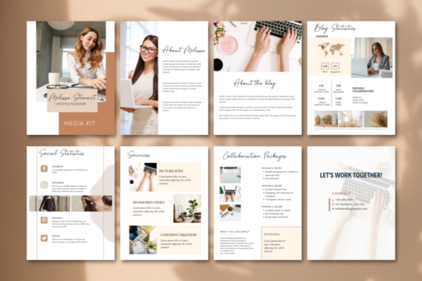 Media Kit Canva Template - Image 2