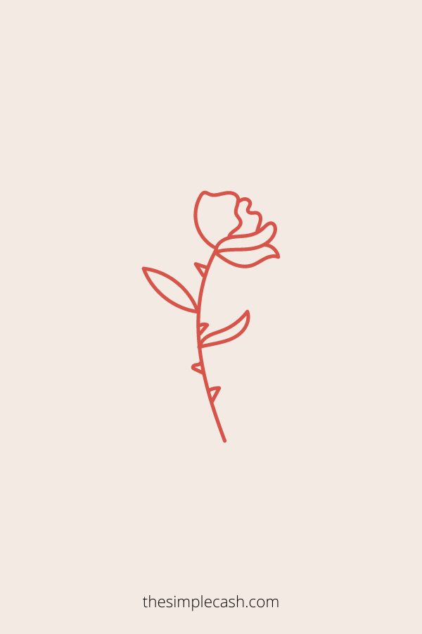 rose drawing