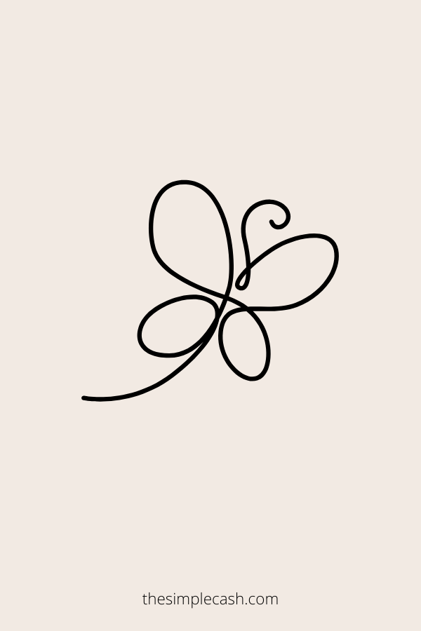 simple butterfly drawing