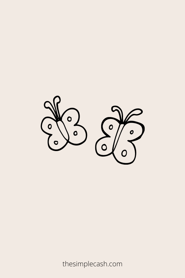 simple butterfly drawing