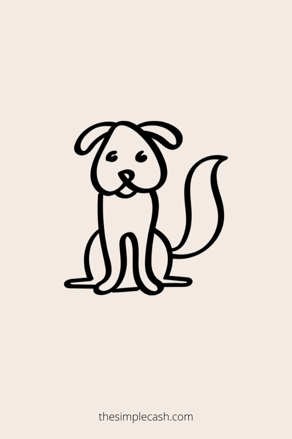 simple dog drawing