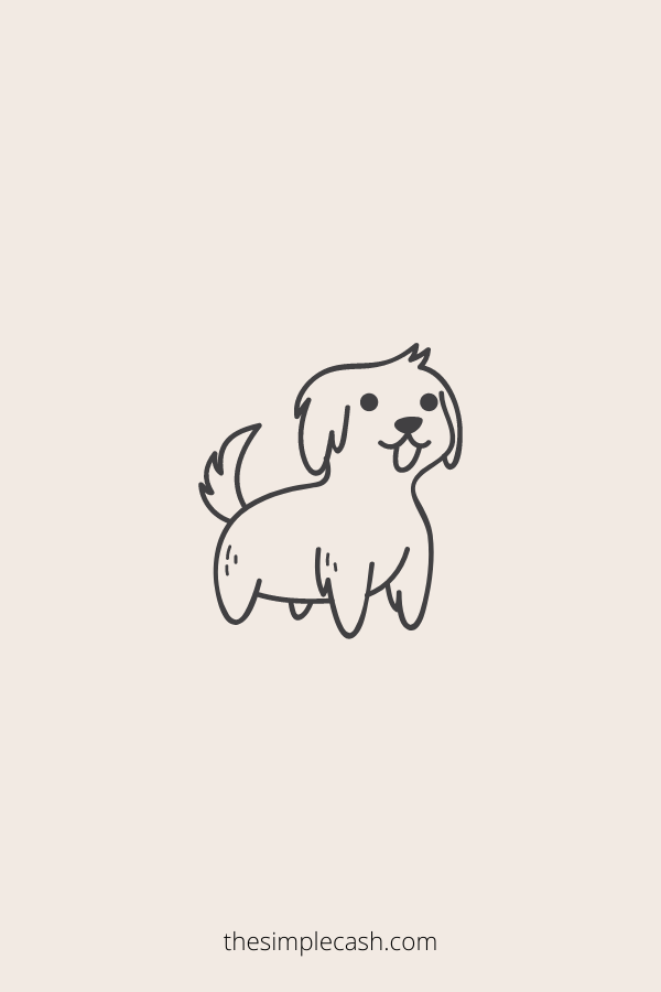 simple dog drawing