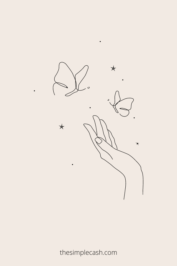 simple butterfly drawing