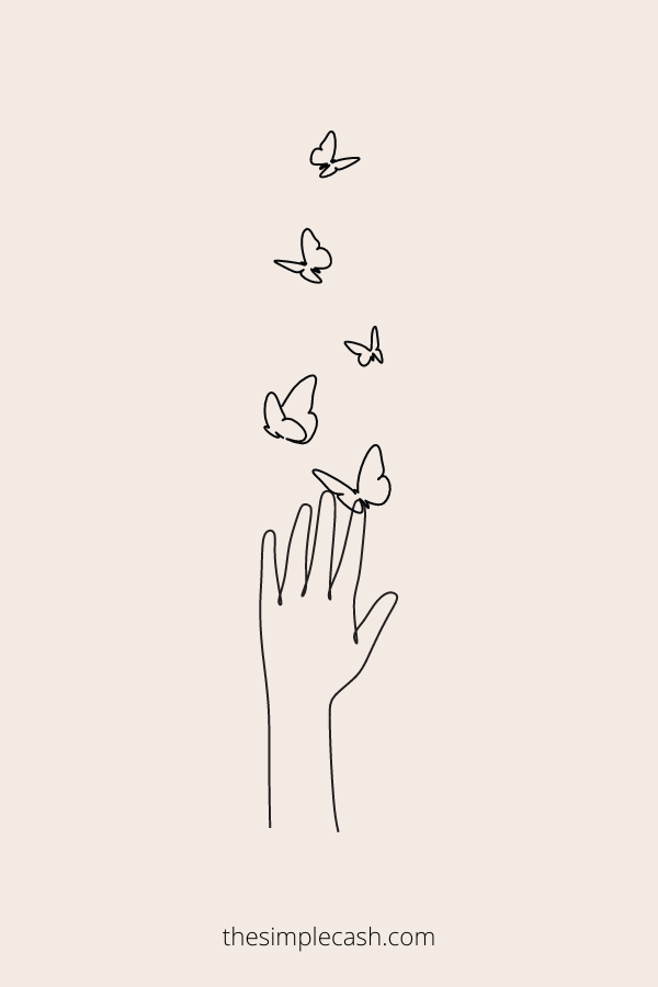 simple butterfly drawing