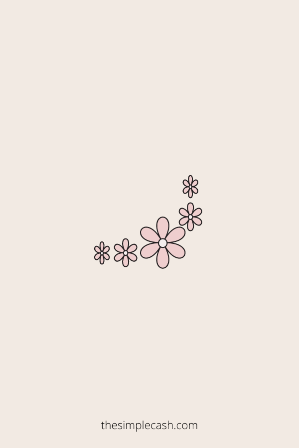 easy flower drawing