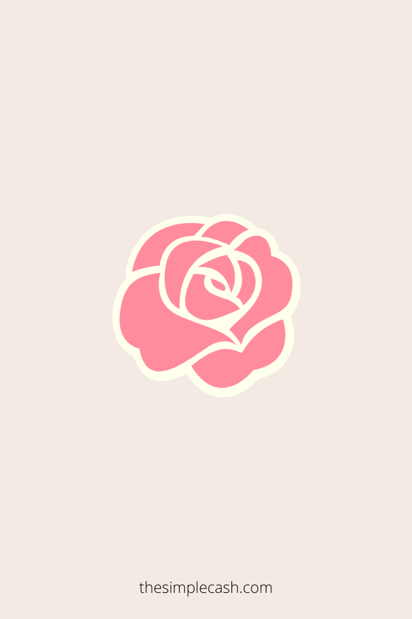 Rose flower drawing