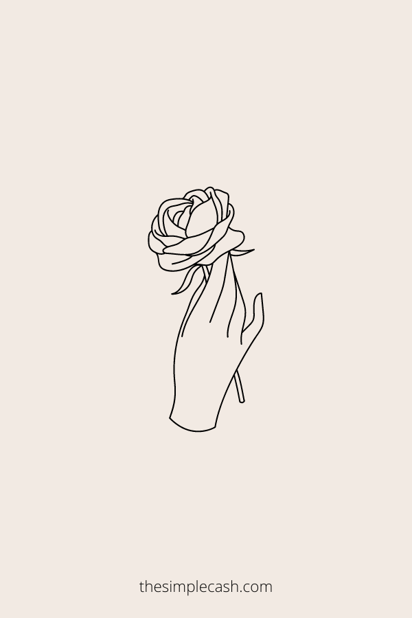 rose drawing