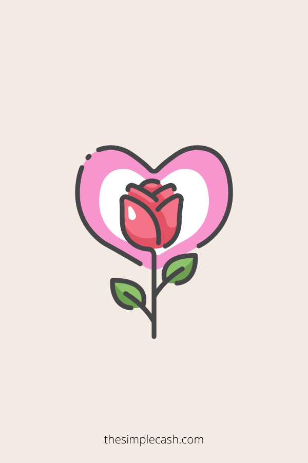 Rose flower drawing