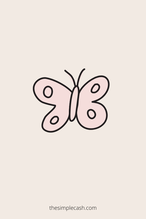 simple butterfly drawing